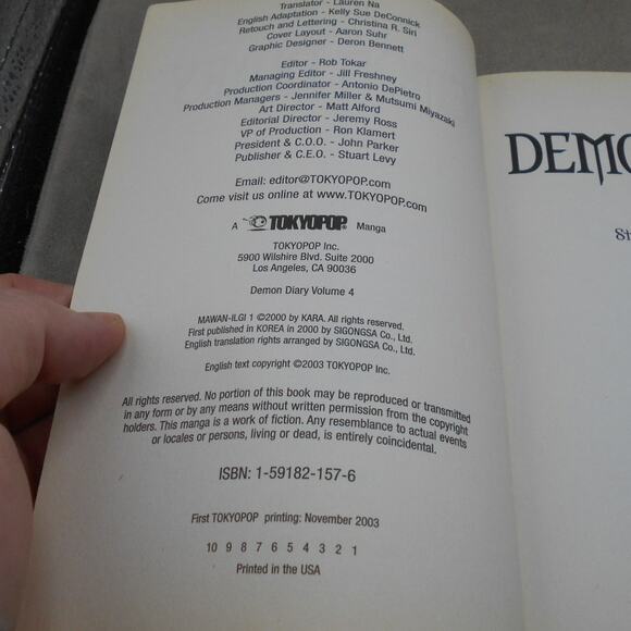 Demon Diary Vol 4 English Manga by Kara/Lee Yun-Hee 2005 Tokyopop Manhwa - Picture 5 of 8